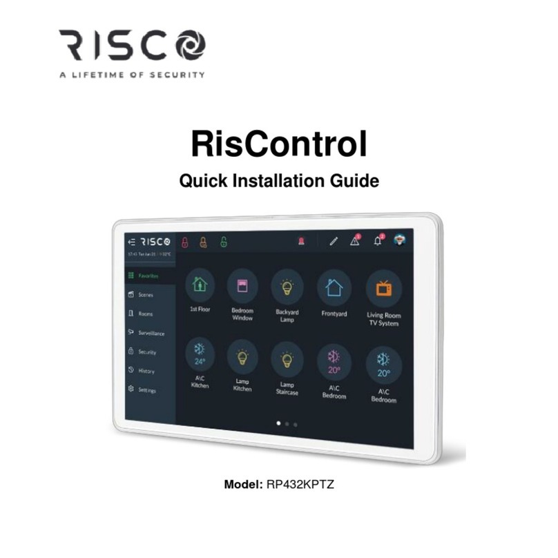 Risco RisControl Quick installation guide