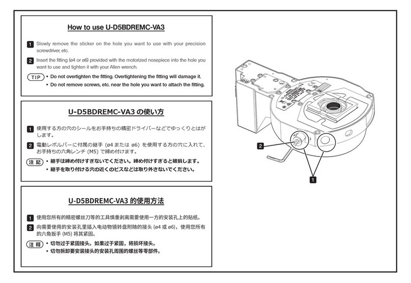 Olympus U-D5BDREMC-VA3 Operating instructions