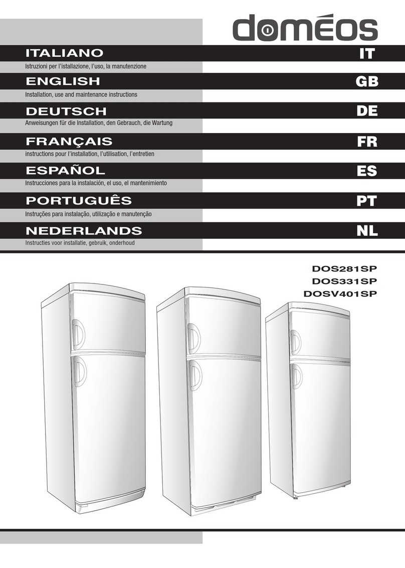 DOMEOS DOSV401SP Installation, use and maintenance instructions