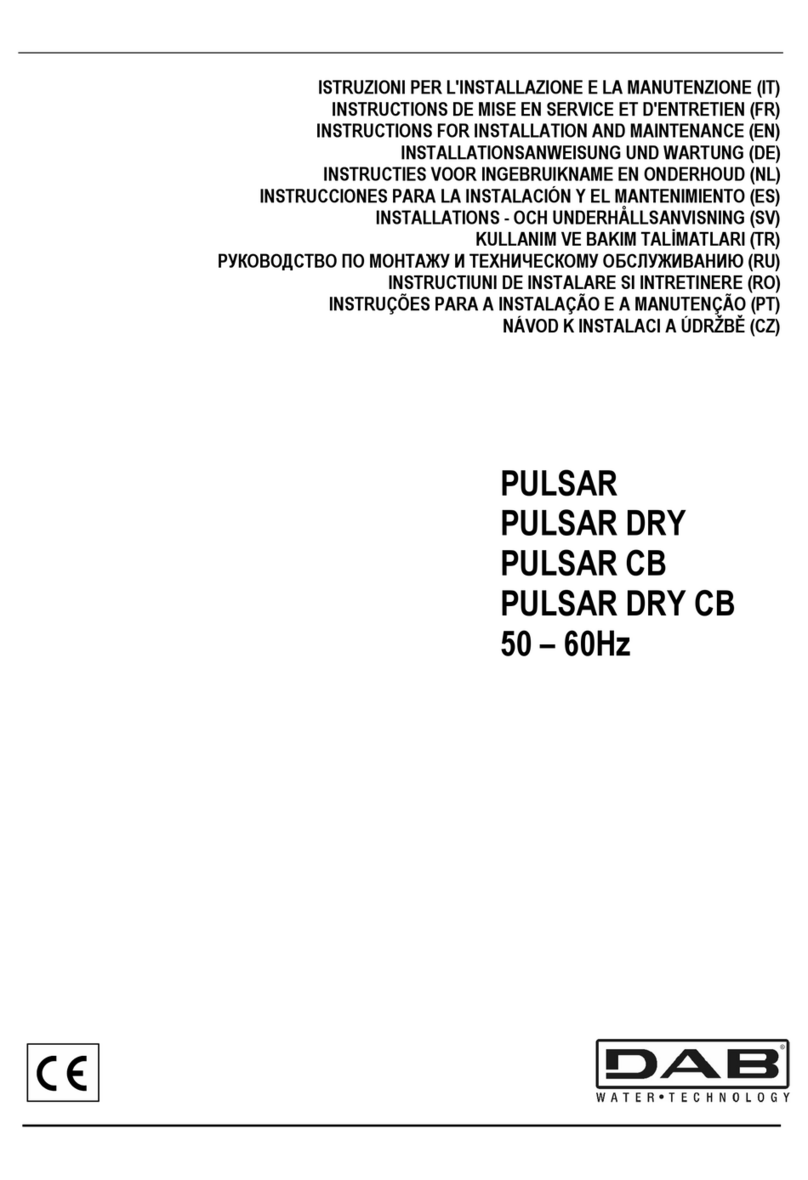 DAB PULSAR CB Operating and maintenance manual