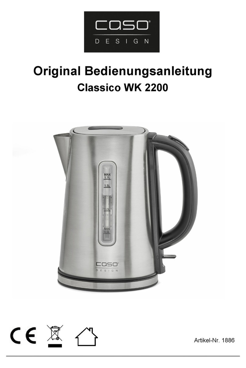 CASO DESIGN Classico WK 2200 Original operating manual