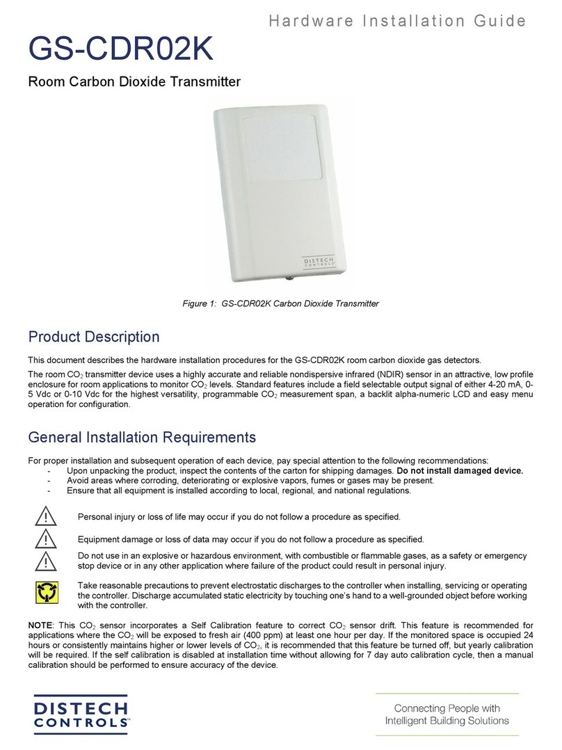 Distech Controls GS-CDR02K Manual