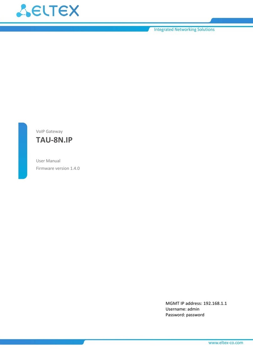 ELTEX TAU-8N.IP User manual