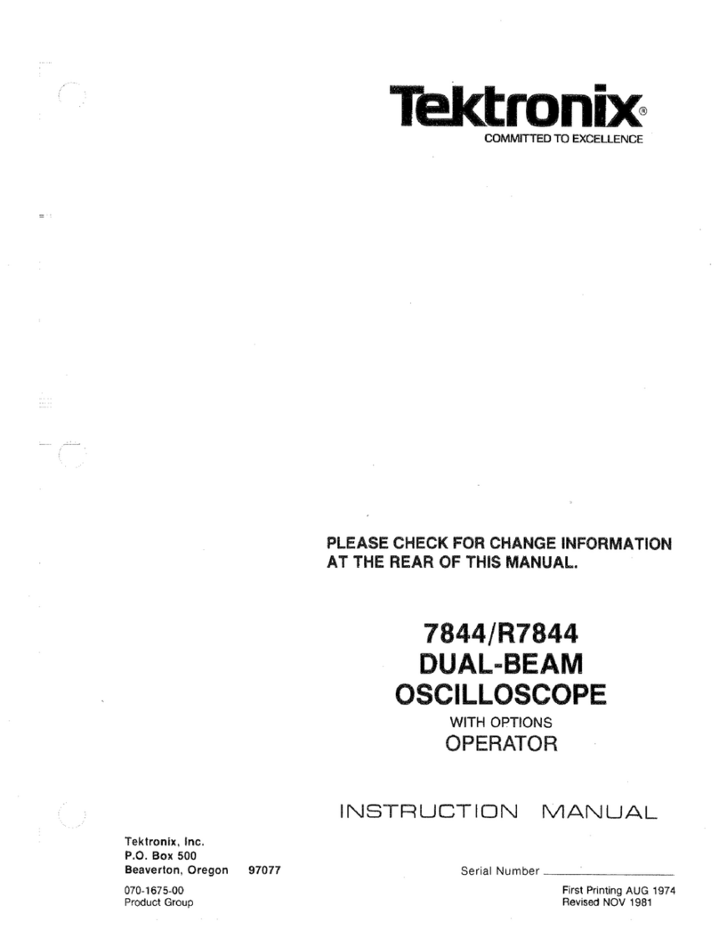 Tektronix 7844 instruction manual