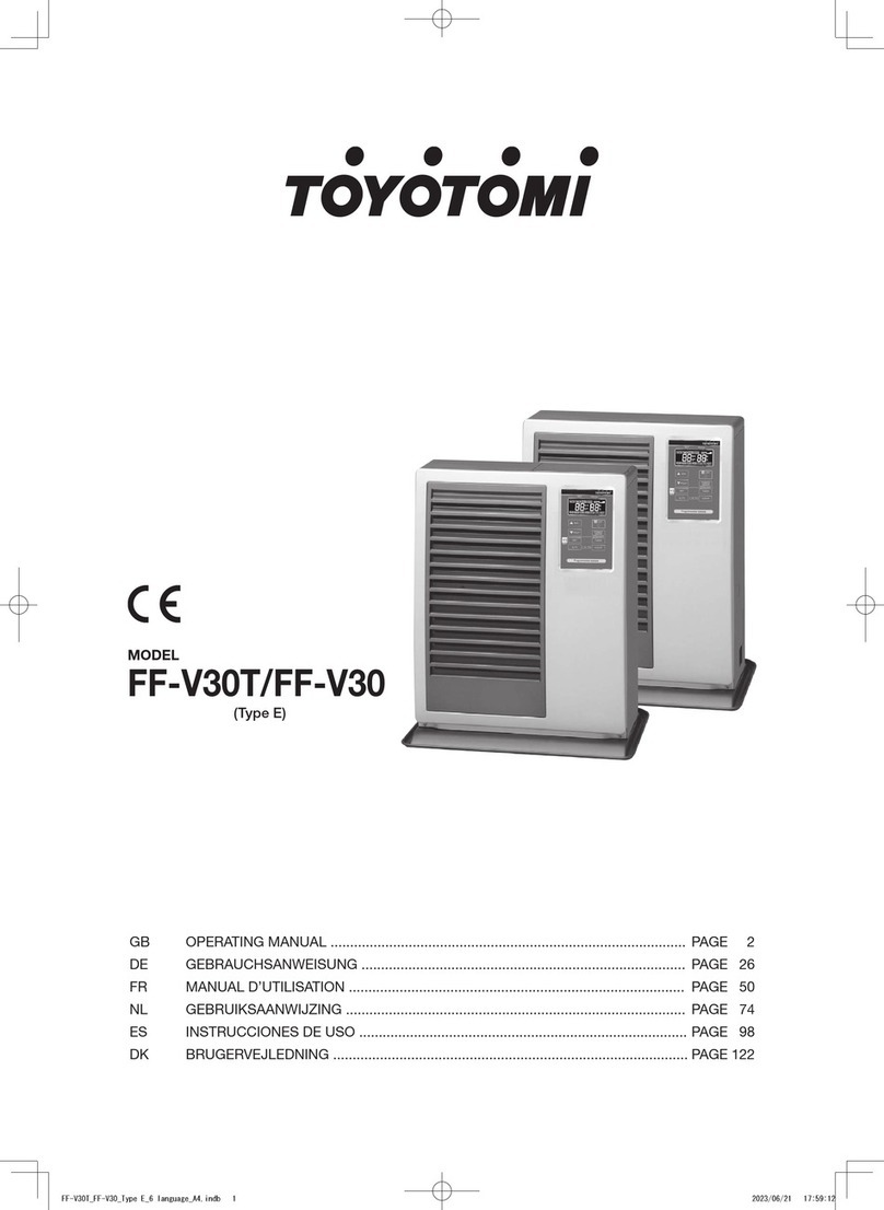 Toyotomi FF-V30T operating manual