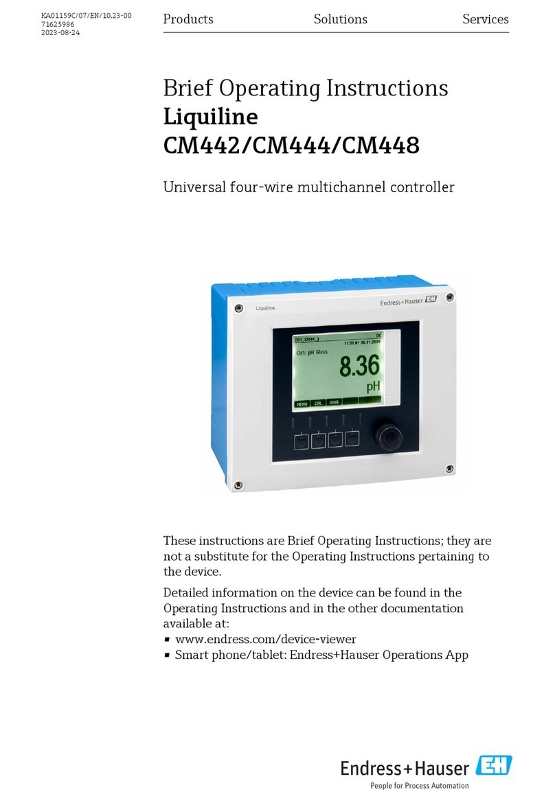 Endress+Hauser Liquiline CM442 Brief operating instructions