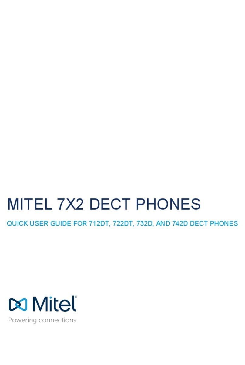 Mitel 7 2 Series Quick user guide