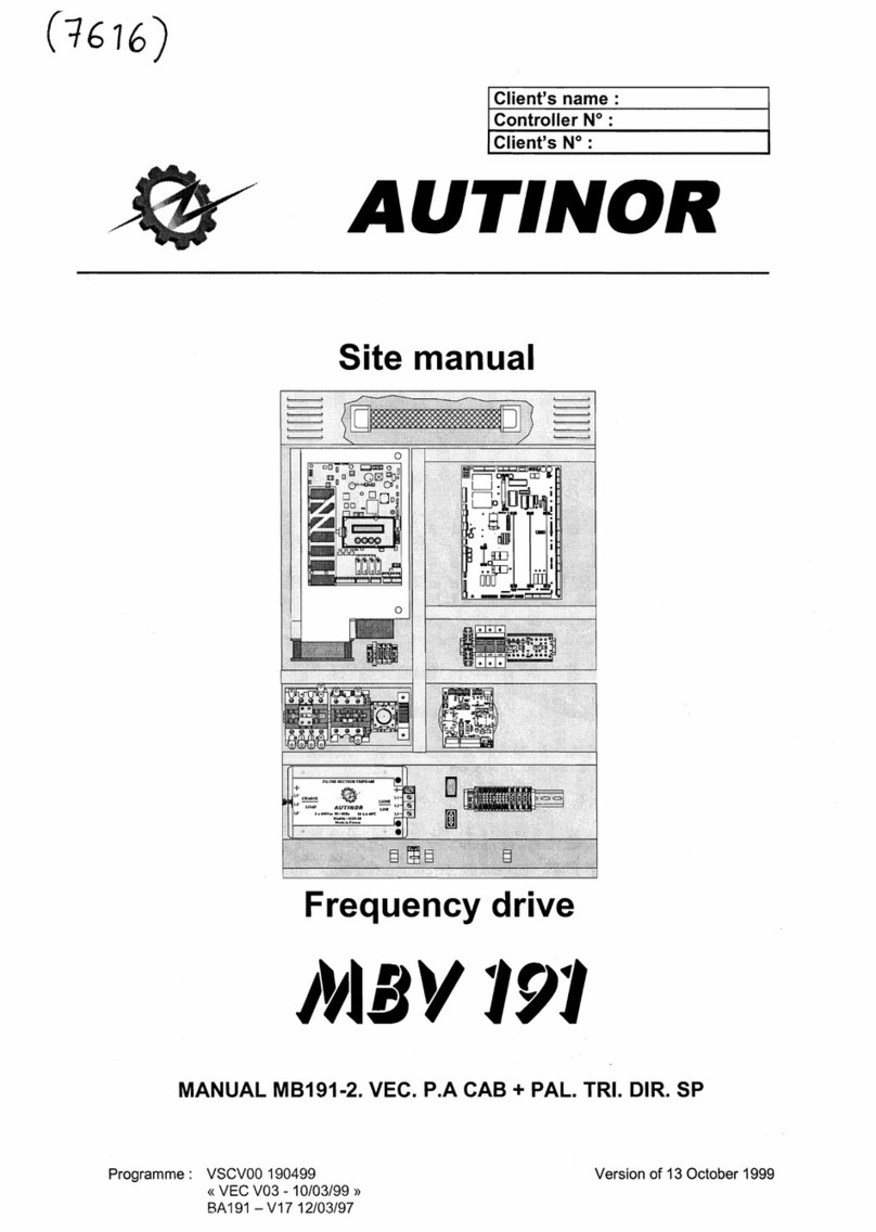 AUTINOR MBV 191 Site Manual
