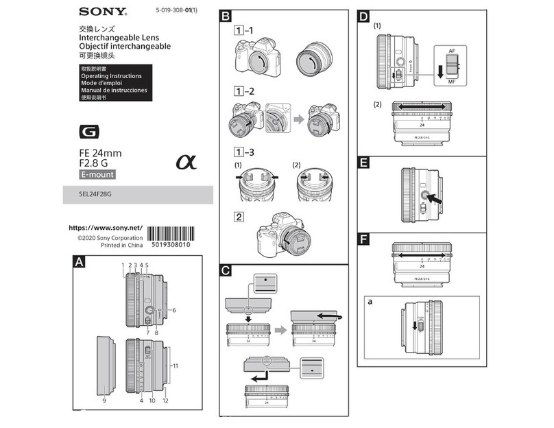 Sony SEL24F28G operating instructions Sony SEL24F28G operating instructions
