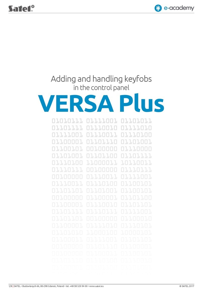 Satel Versa Plus User manual