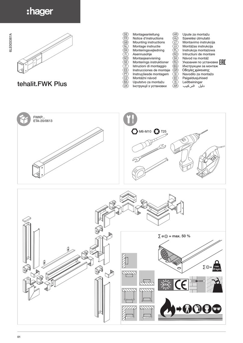 hager tehalit.FWK Plus Mounting instructions