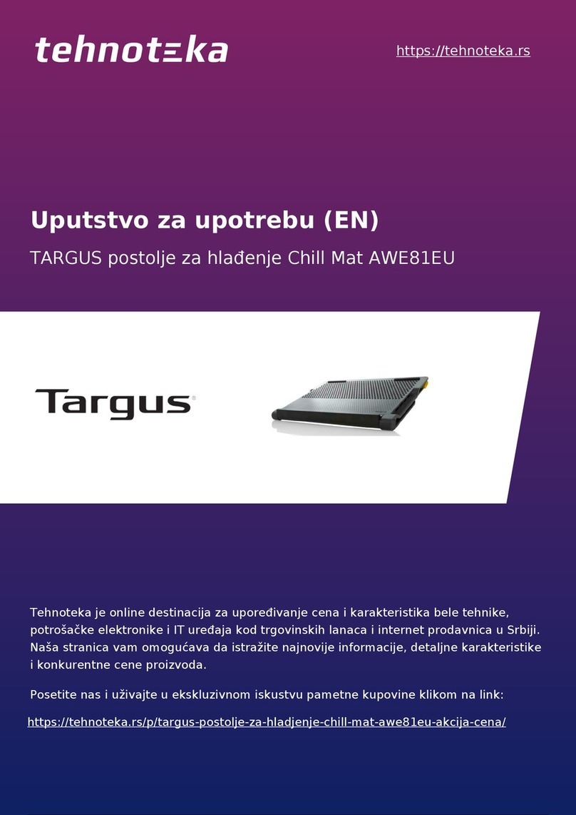 Targus CHILL MAT PLUS User manual Targus CHILL MAT PLUS User manual