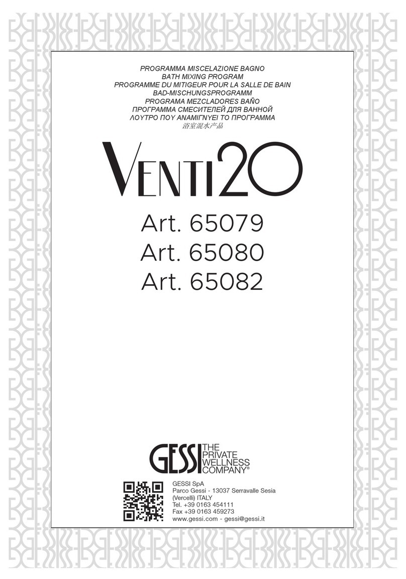 Gessi VENTI2O 65082 manual