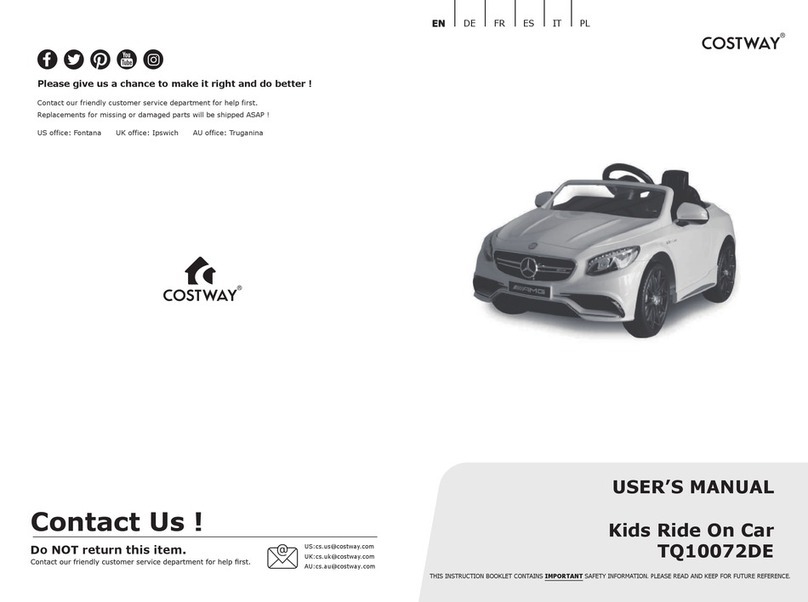 Costway TQ10072DE user manual