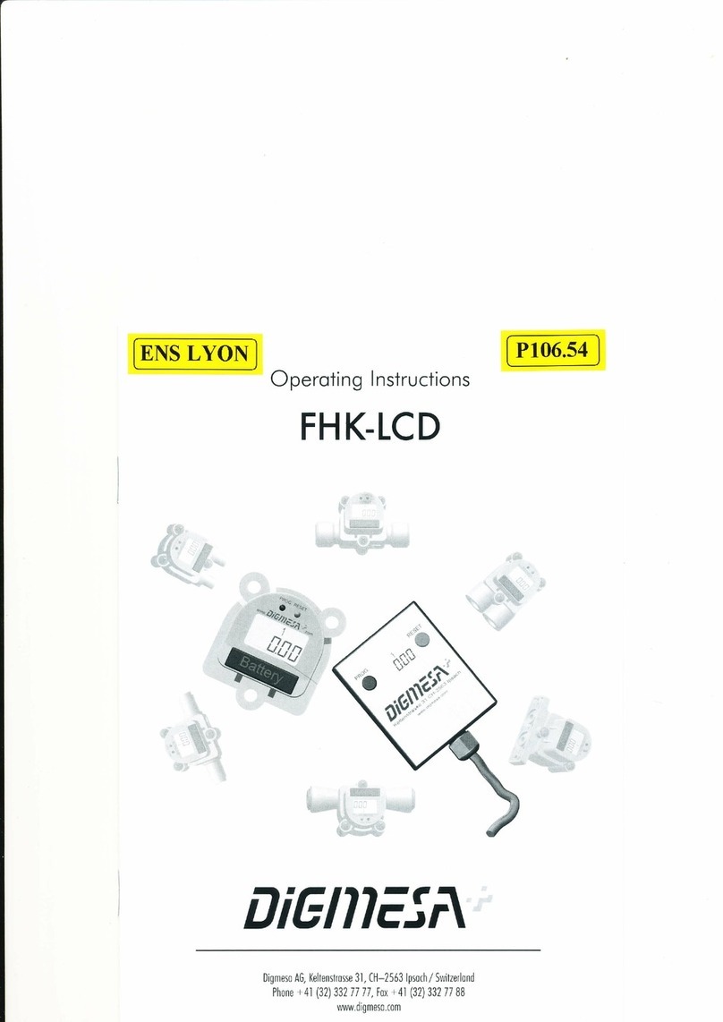 DIGMESA FHK-LCD operating instructions