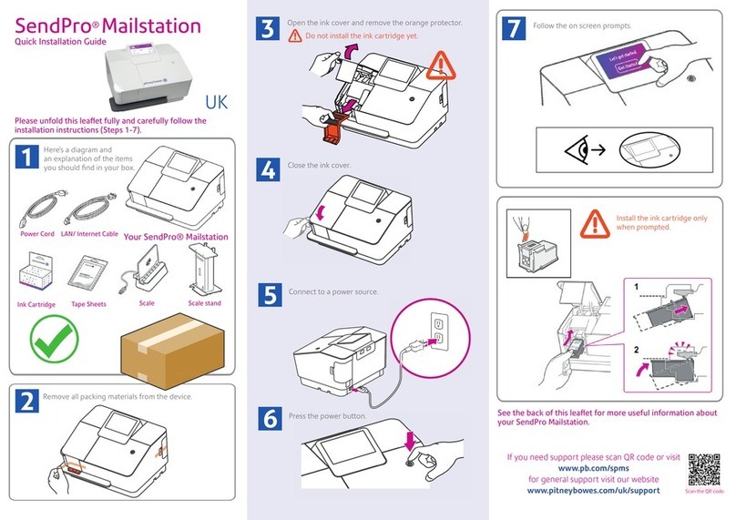 Pitney Bowes SendPro Mailstation User manual