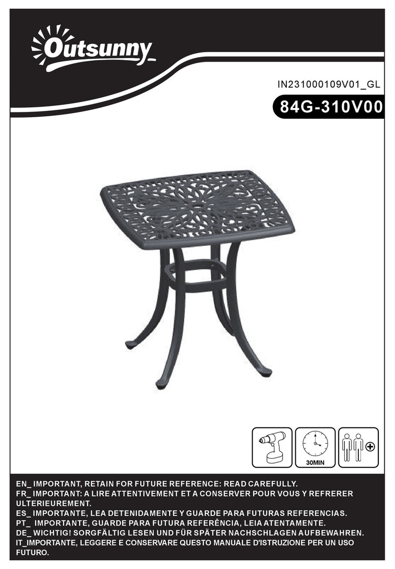 Outsunny 84G-310V00 manual Outsunny 84G-310V00 manual