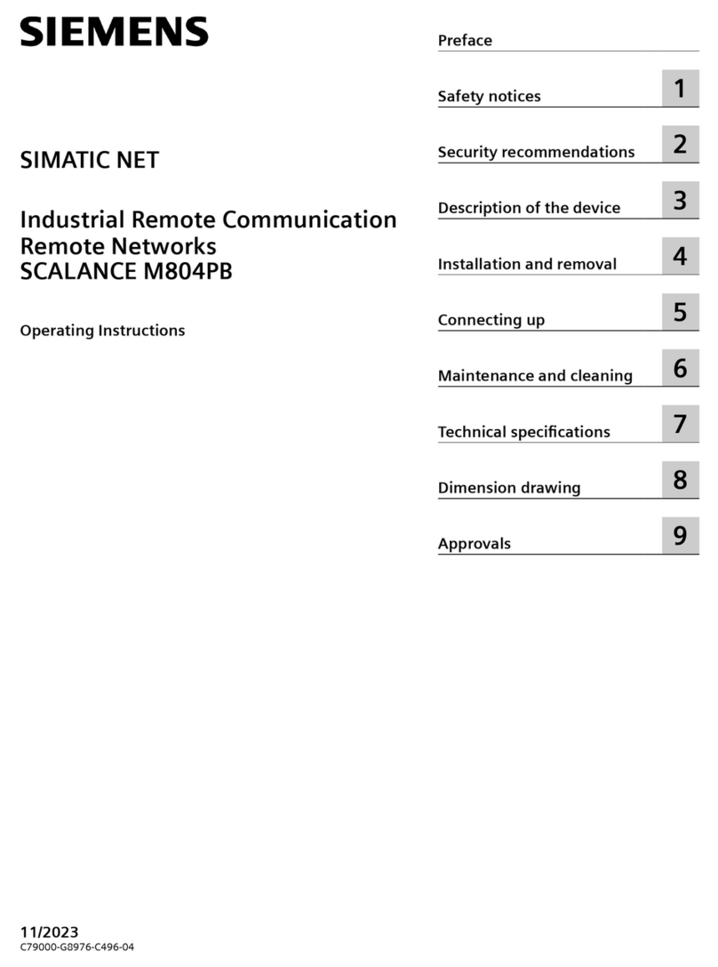 Siemens SCALANCE M804PB User manual