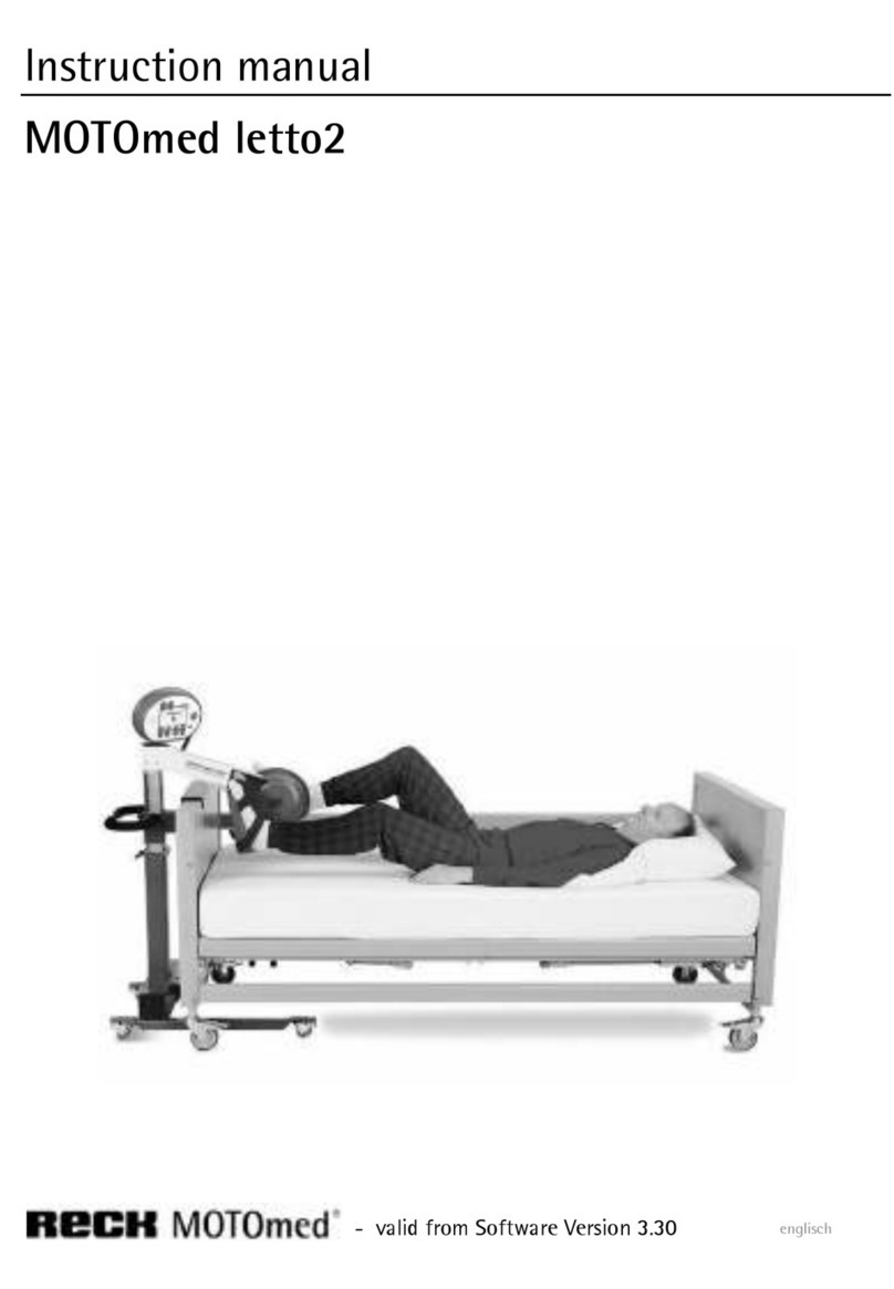 RECK MOTOmed letto2 instruction manual
