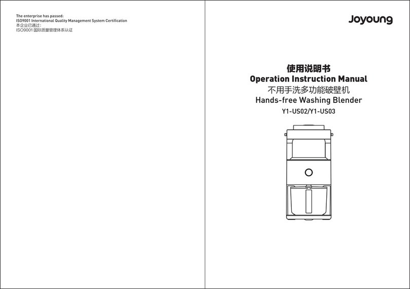 Joyoung Y1-US02 Operation & instruction manual