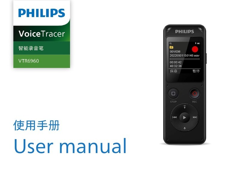 Philips VoiceTracer VTR6960 user manual