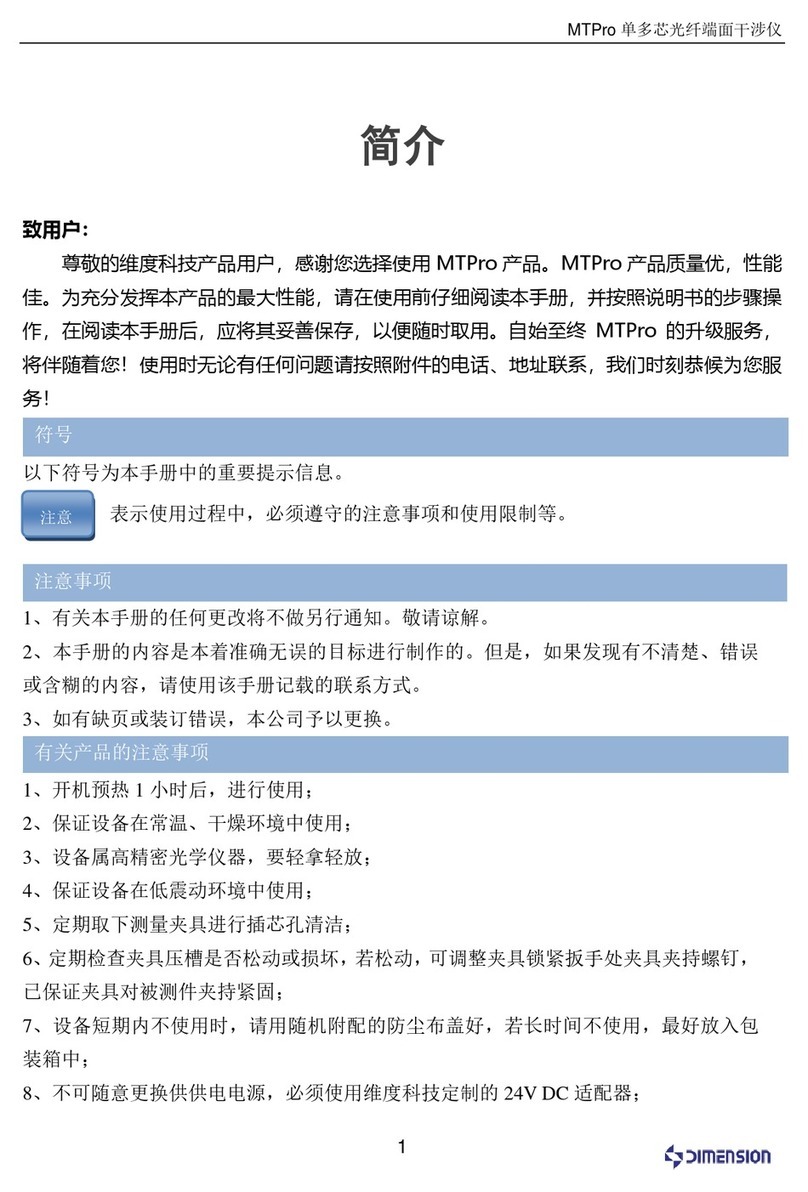 m-Dimension MTPro Operation manual