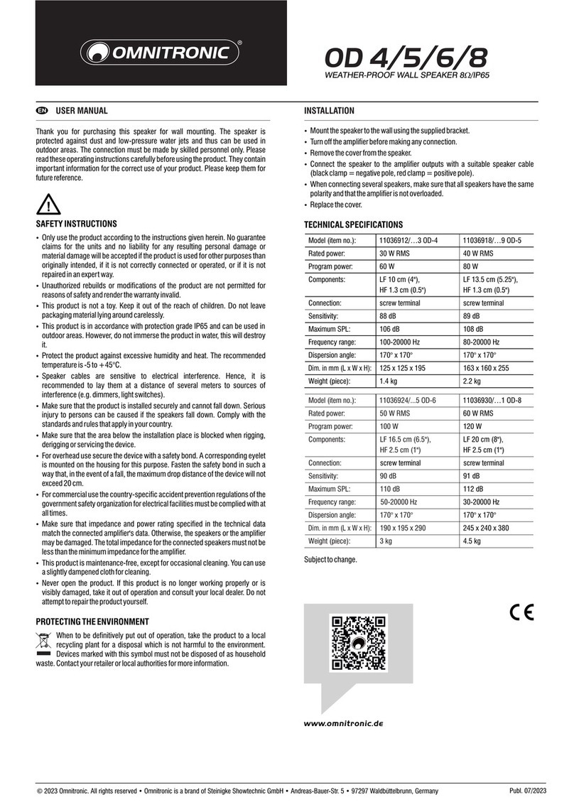 Omnitronic OD-4 User manual