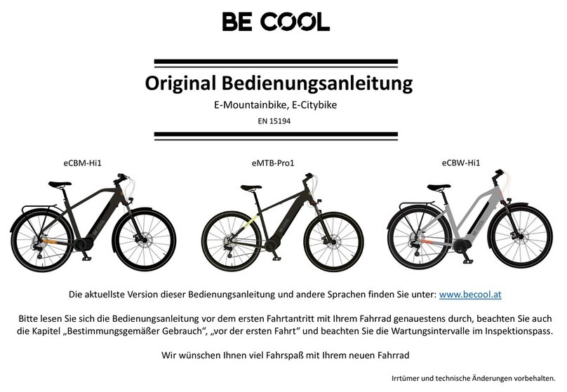 Be Cool eCBM-Hi1 Original operating instructions