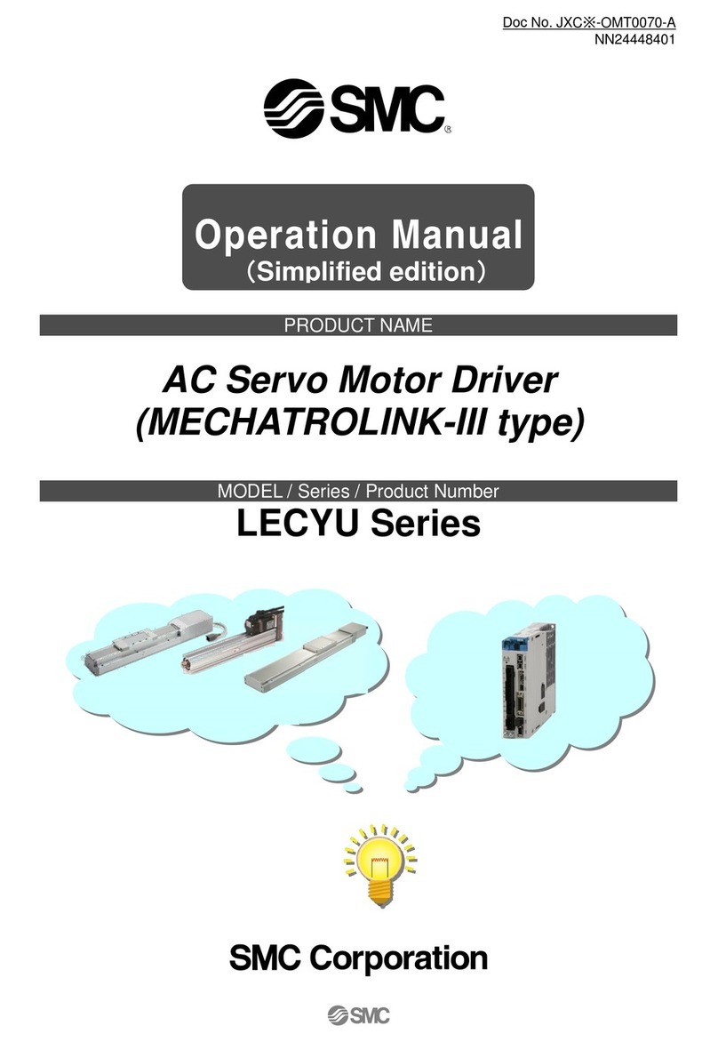 SMC Networks LECYU Series Operation manual SMC Networks LECYU Series Operation manual