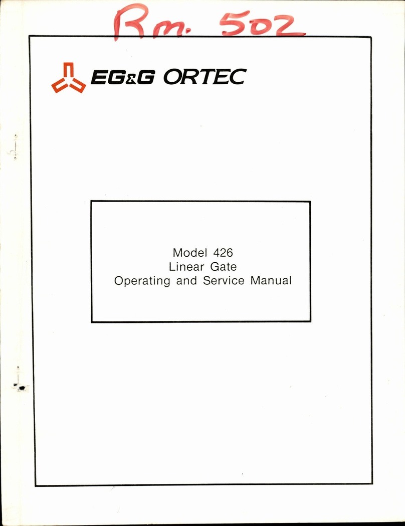 EG&G ORTEC 426 Operating and service manual