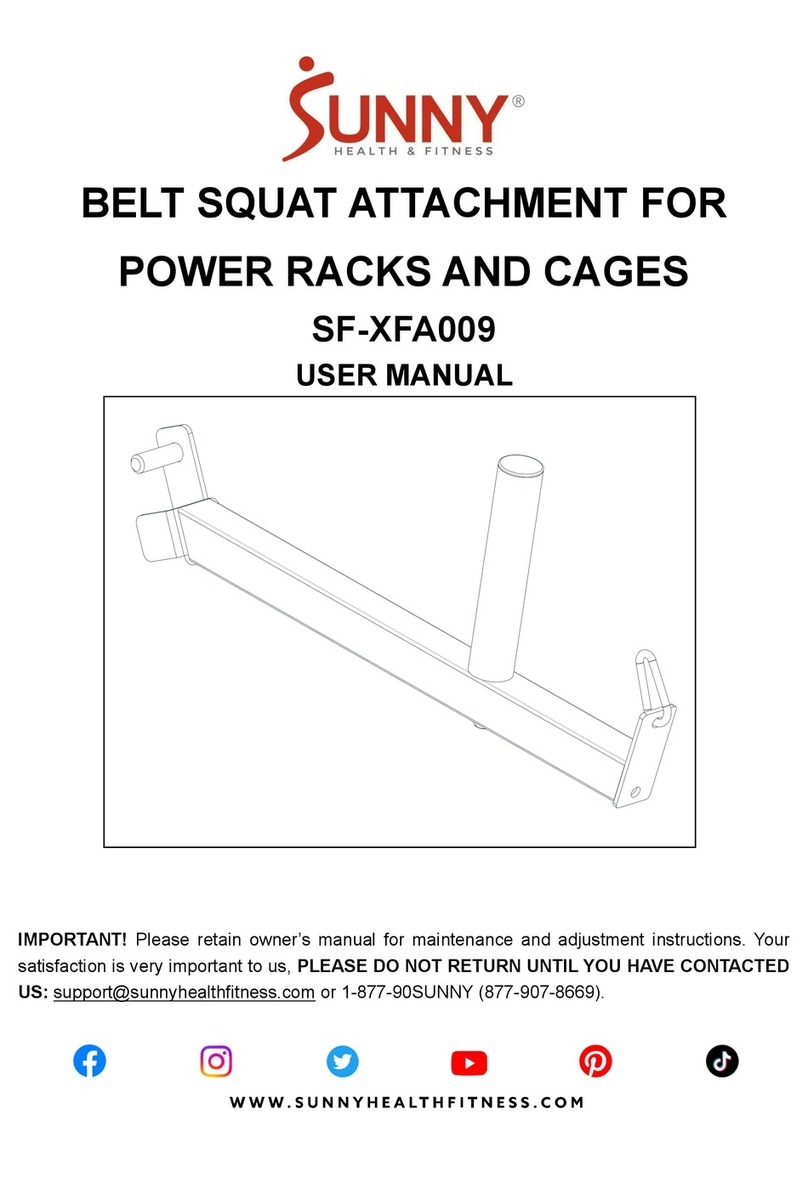 Sunny Health & Fitness SF-XFA009 User manual