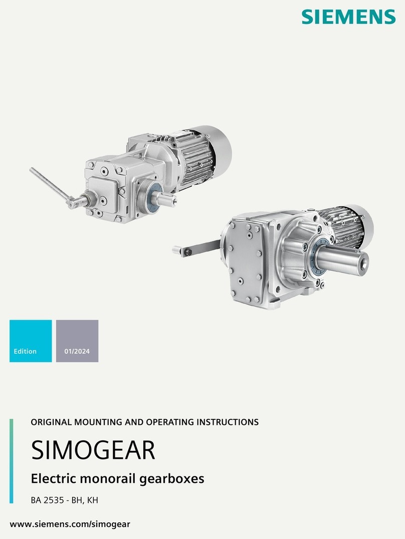 Siemens SIMOGEAR BA 2535 Service manual
