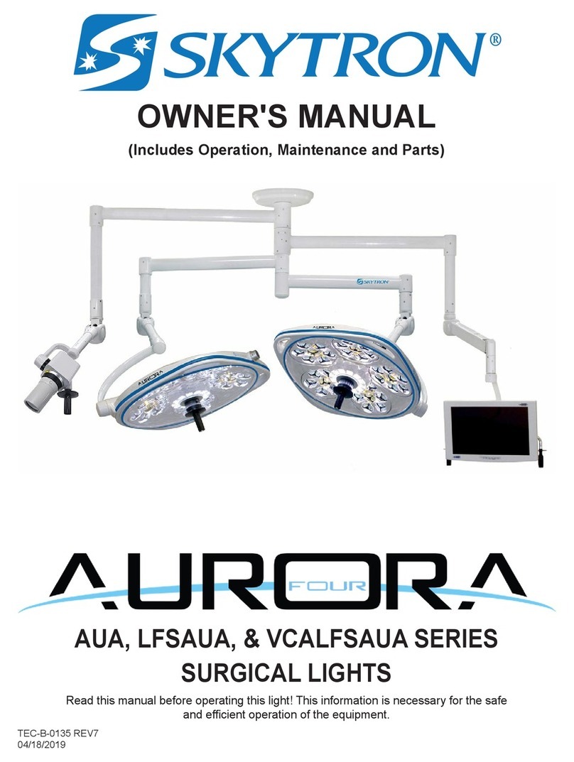Skytron AURORA AUA Series owner's manual