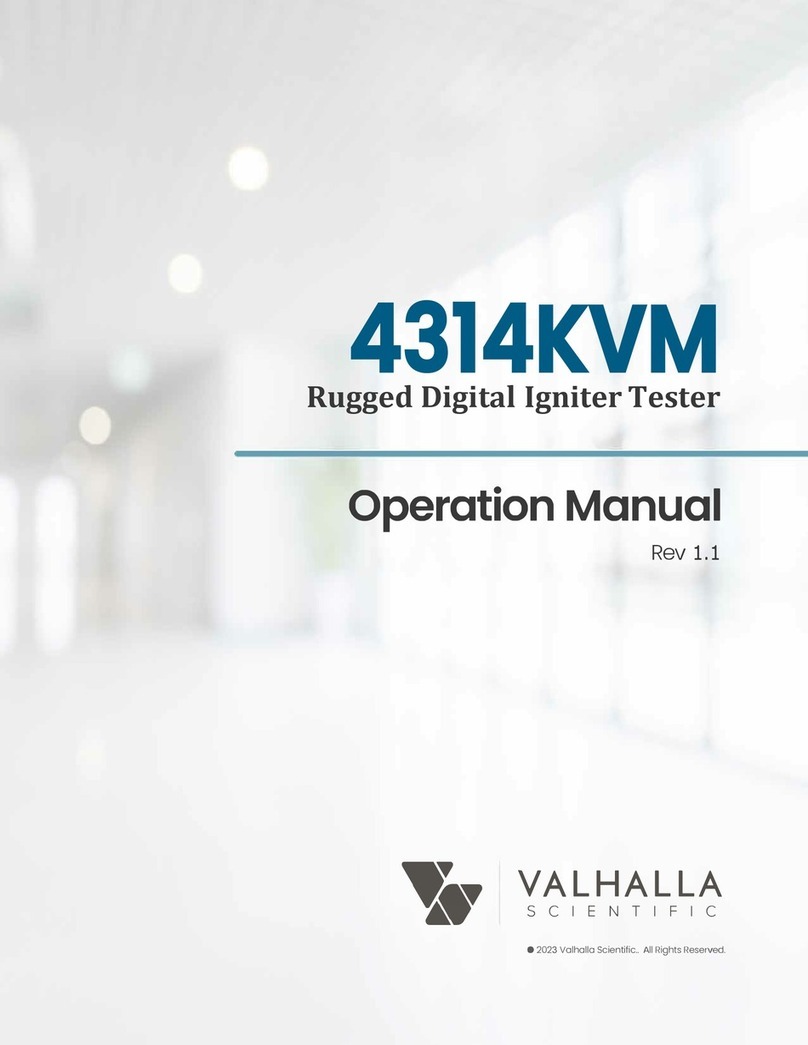 Valhalla Scientific 4314KVM Operation manual