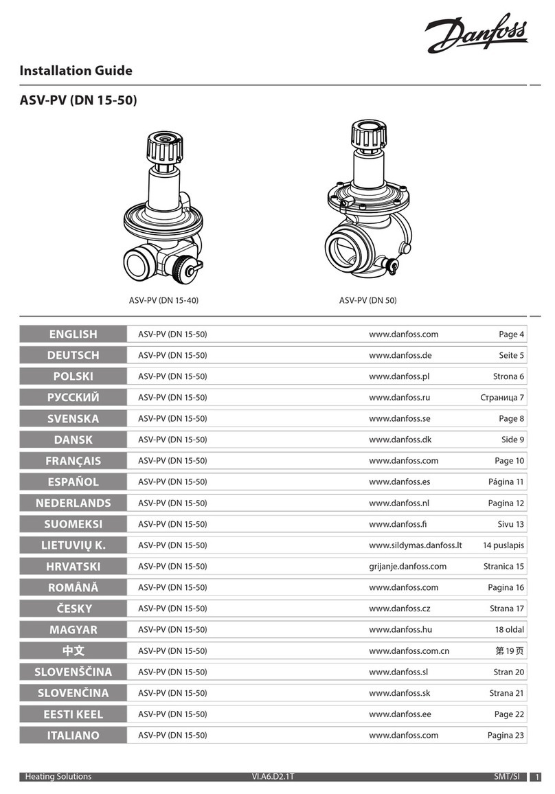 Danfoss ASV-PV DN 15 User manual