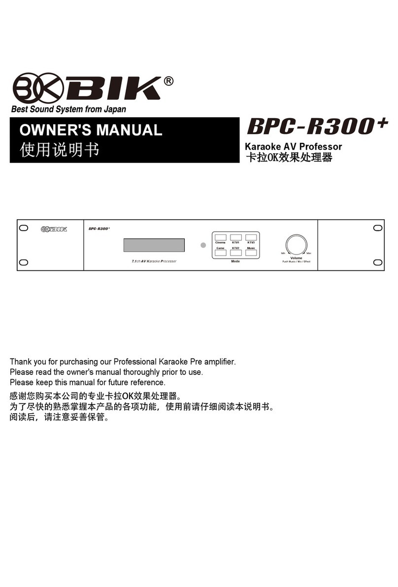 BIK BPC-R300+ owner's manual