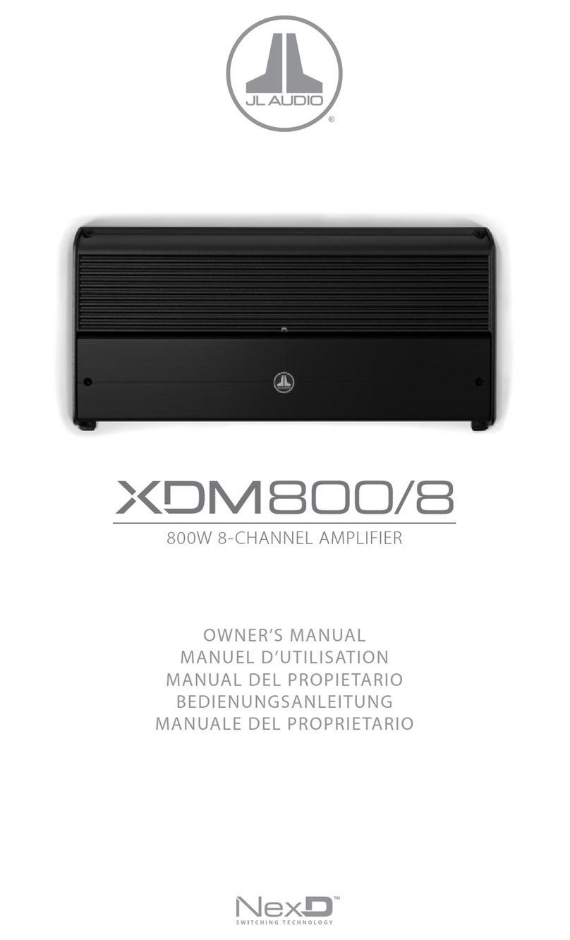 JL Audio NexD XDM800/8 owner's manual