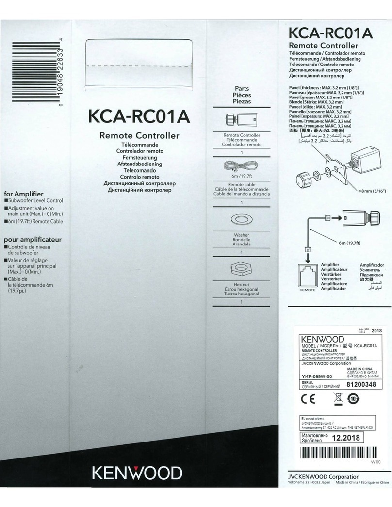 Kenwood KCA-RC01A User manual