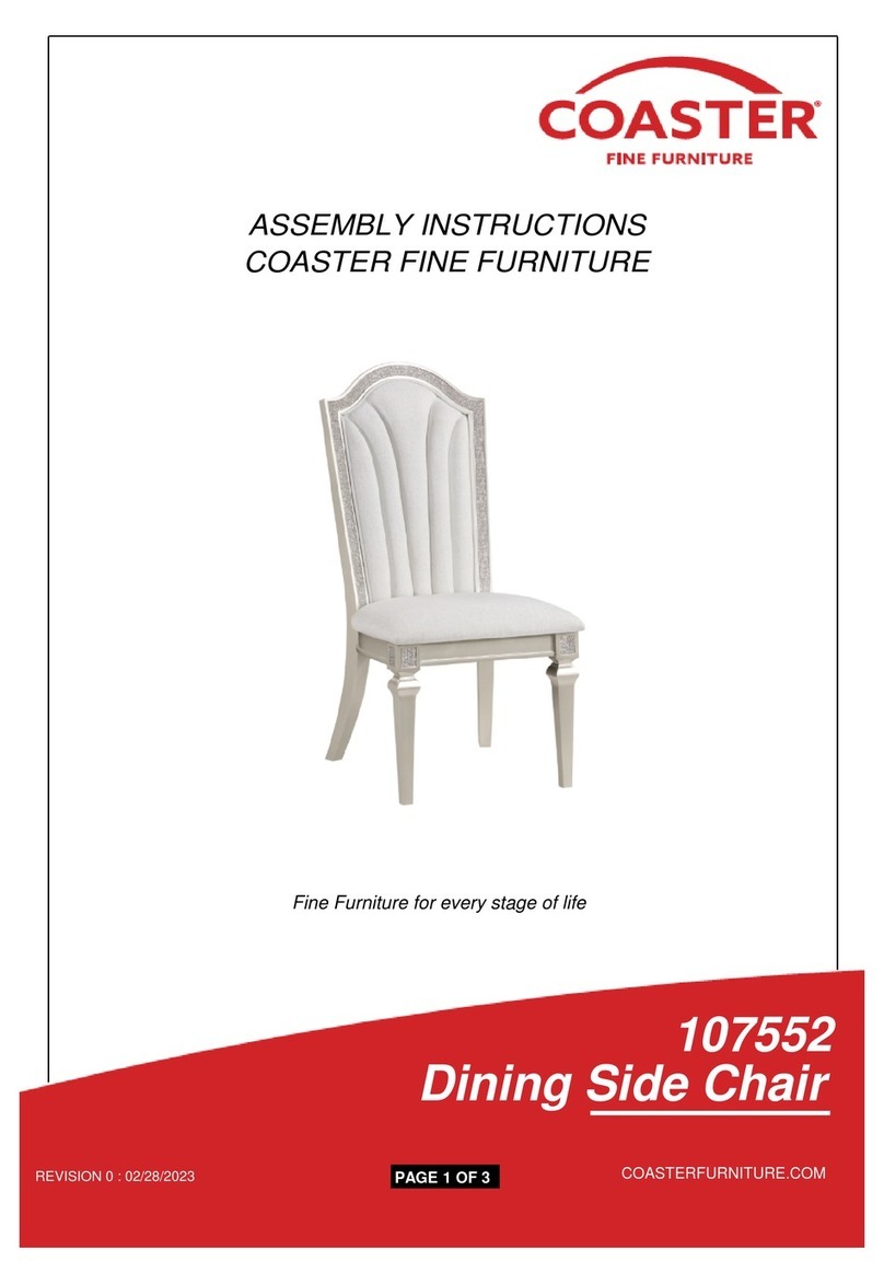 Coaster Evangeline 107552 Assembly instructions Coaster Evangeline 107552 Assembly instructions