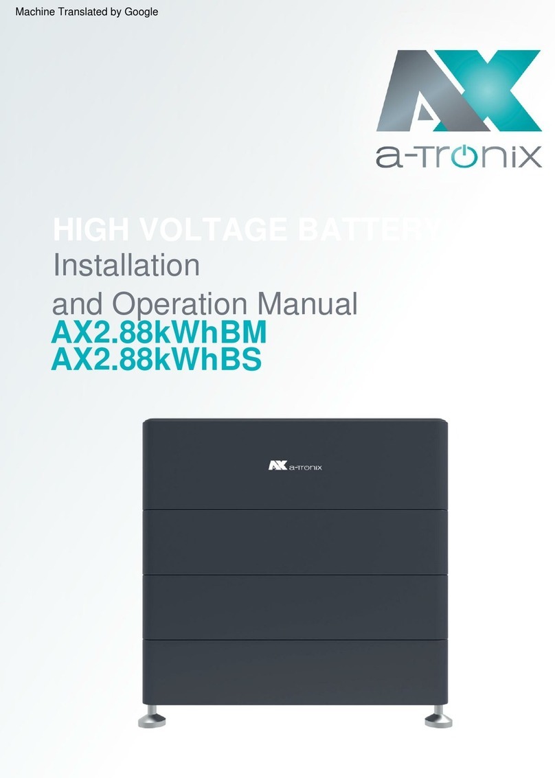 Atronix AX2.88kWhBM Installation and operation manual