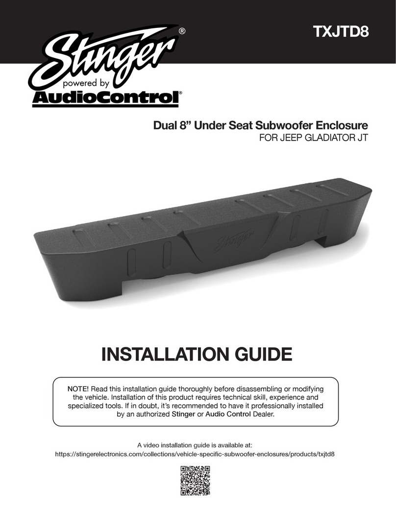 Audio Control Stinger TXJTD8 installation guide