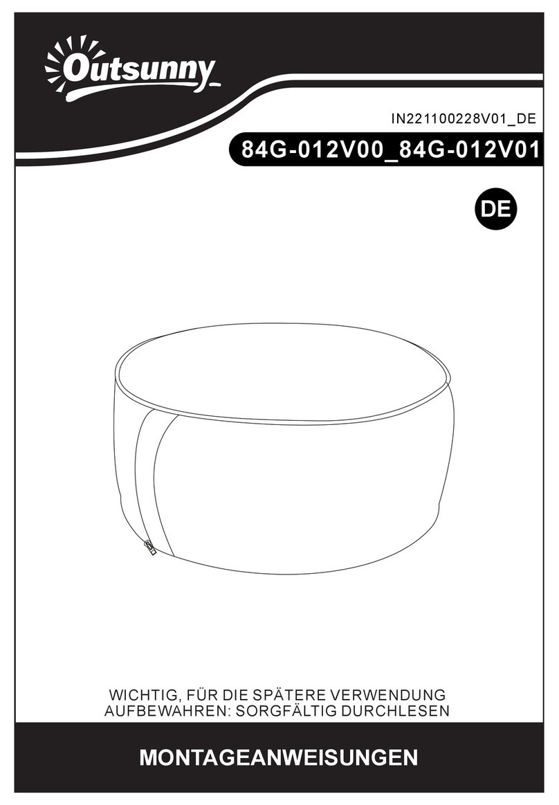 Outsunny 84G-012V00 Assembly instruction
