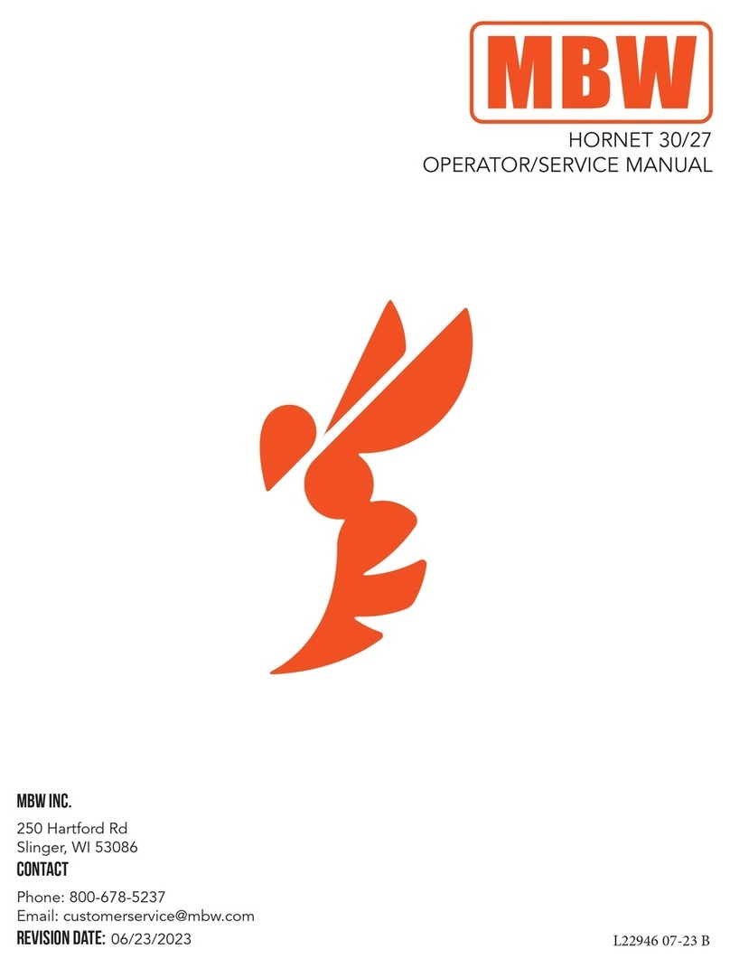 MBW HORNET 30/27 User manual