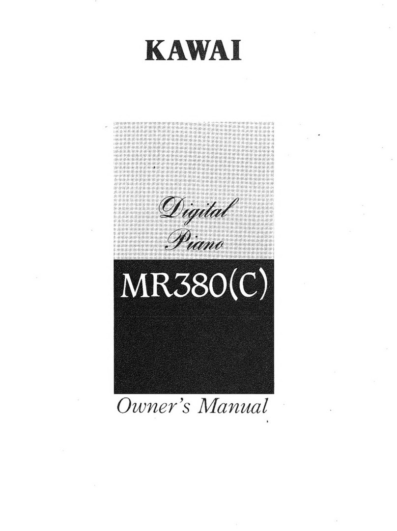 Kawai MR380 owner's manual