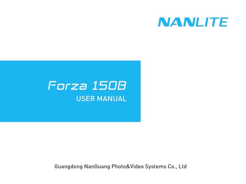 NANLITE Forza 150B User manual NANLITE Forza 150B User manual