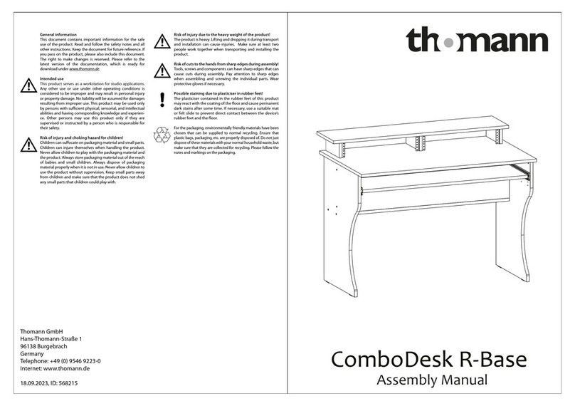 thomann ComboDesk R-Base 568215 Assembly manual thomann ComboDesk R-Base 568215 Assembly manual