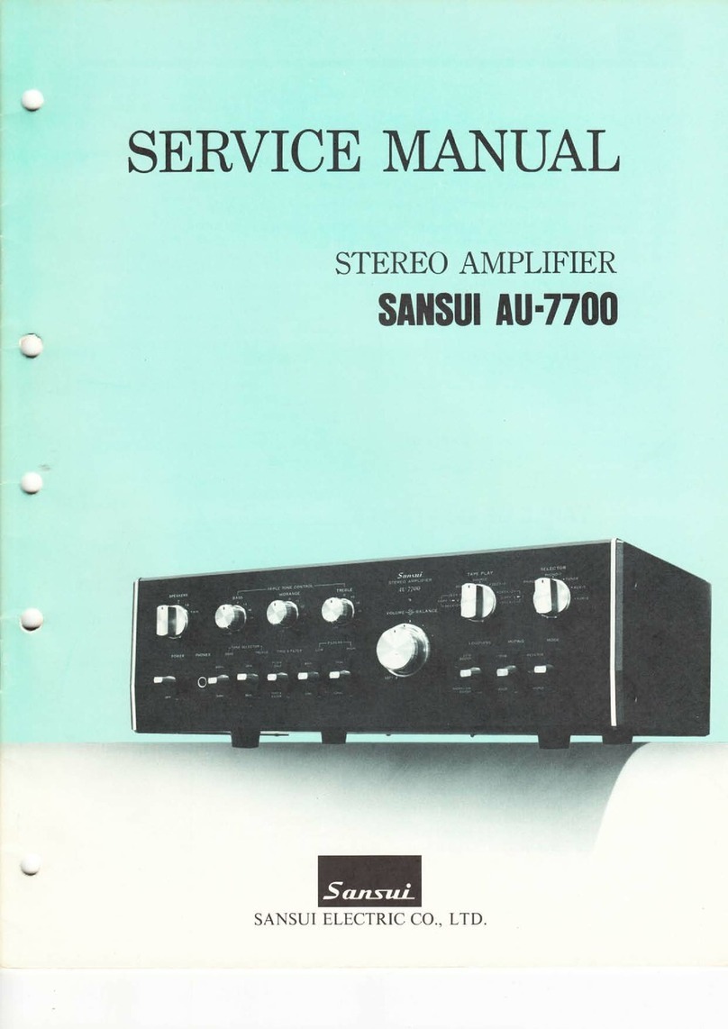 Sansui AU-7700 User manual Sansui AU-7700 User manual