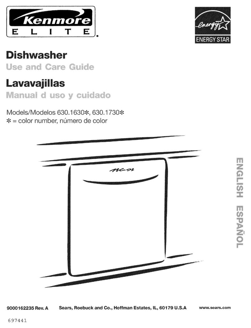 Sears Kenmore ELITE 630.1630 Series User manual