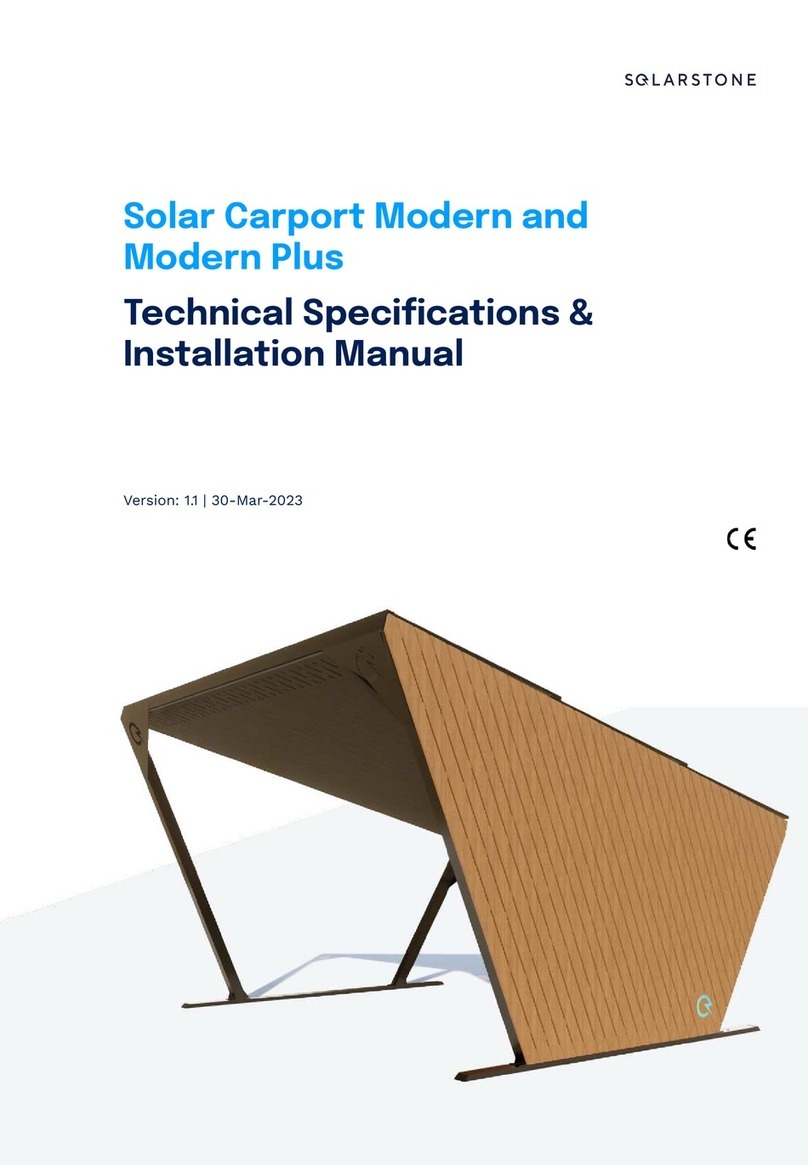 Solarstone Carport Modern installation manual