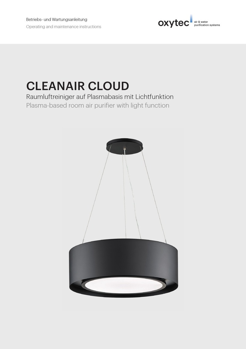 oxytec CLEANAIR CLOUD Operating and maintenance instructions